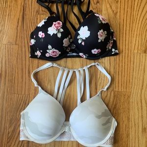 VS Pink front closure cage back bras 34 C